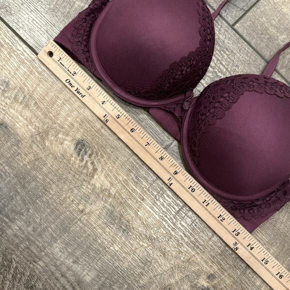 Victoria's Secret Body By Victoria Perfect Shape Bra Wine Size 36D - Picture 6 of 9